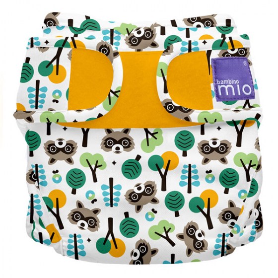 Svrchní plenkové kalhotky Bambino Mio miosoft Raccoon Retreat, 3-9kg